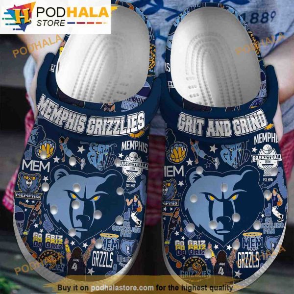 Memphis Grizzlies NBA 3D Funny Crocs Clog Shoes