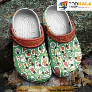 Merry Christmas Pattern 3D Funny Crocs