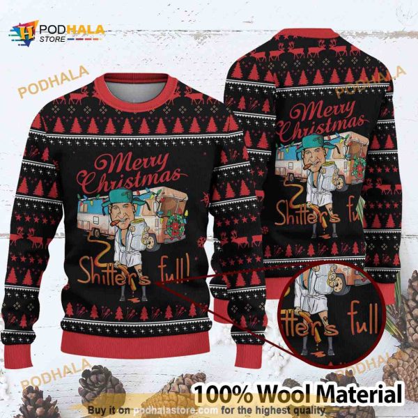 Merry Christmas Shitter’s Full Ugly Christmas Sweater