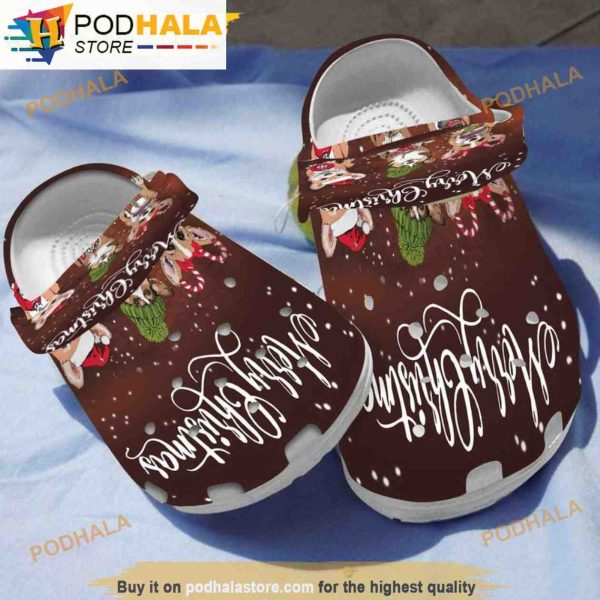 Merry Christmas With Corgi Dog 3D Funny Crocs