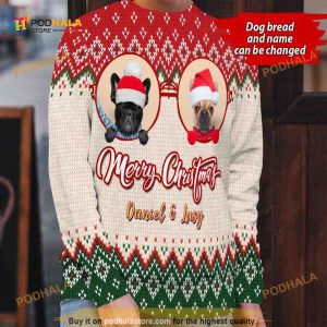 Merry Christmas and 3D Bulldog Funny Ugly Sweater