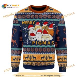 Merry Pigmas Christmas Unisex Funny Ugly Sweater