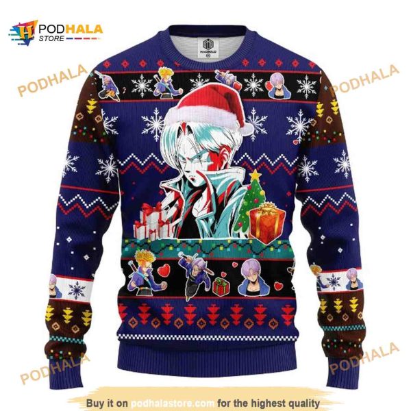 Merry Xmas Santa Trunk Ugly Christmas Sweater Anime Dragon Ball Fans Gift