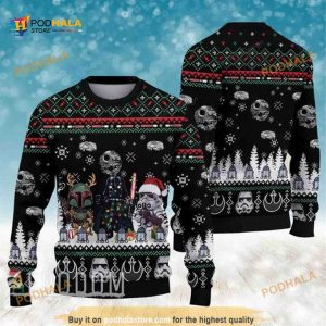 Merry Xmas Star Wars Movies Ugly Christmas Sweater