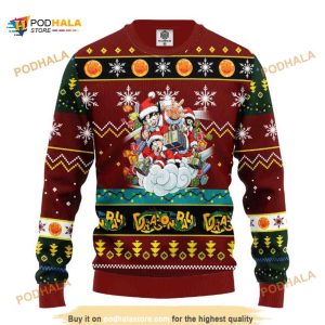 Merry Xmas Ugly Christmas Sweater Anime Dragon Ball Fans Gift