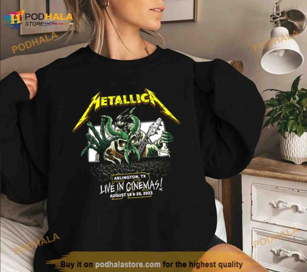 Metallica M72 Arlington TX USA Live In Cinemas World Tour August 18 20 2023 T Shirt