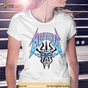 Metallica Pastel Ombre Horned Skull T Shirt 2