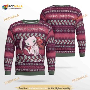 Mew Pokemon Ugly Christmas Sweater, Funny Xmas Gift
