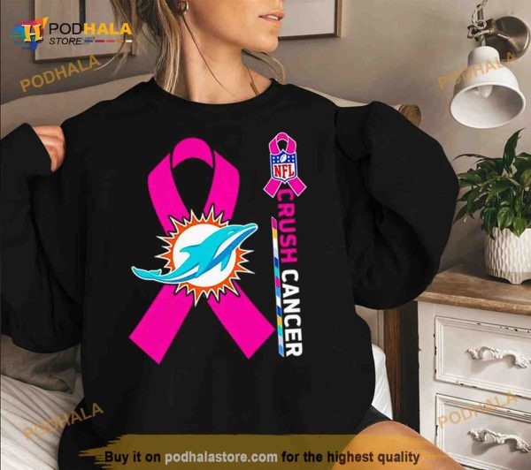 miami Dolphins NFL Crush Cancer Shirt