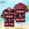 Miami Heat NBA Hawaiian Shirt, White Hibiscus Flower On Red Background