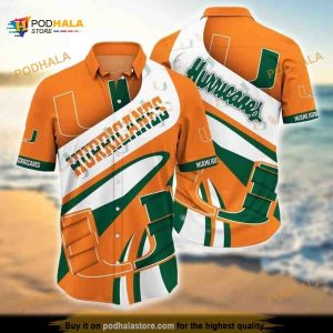 Miami Hurricanes Funny Hawaiian Shirt, Best Gift For College Football Fans