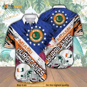 Miami Hurricanes Funny Hawaiian Shirt, Football Gift For Boyfriend