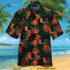 Miami Hurricanes Funny Hawaiian Shirt, Tropical Palm Leaves Summer Beach Gift