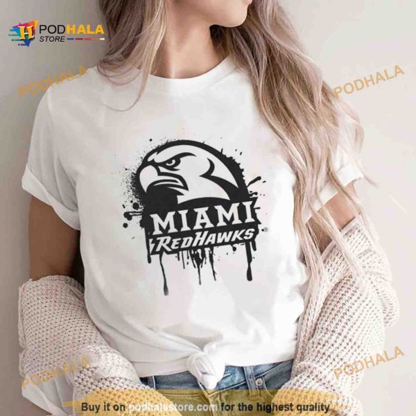 Miami University Redhawks Spray Paint Shirt