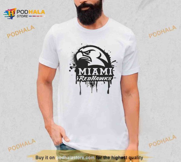 Miami University Redhawks Spray Paint Shirt