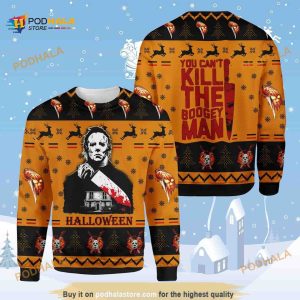 Michael Christmas Horror Fan 2023 Ugly Sweater, Halloween Gift