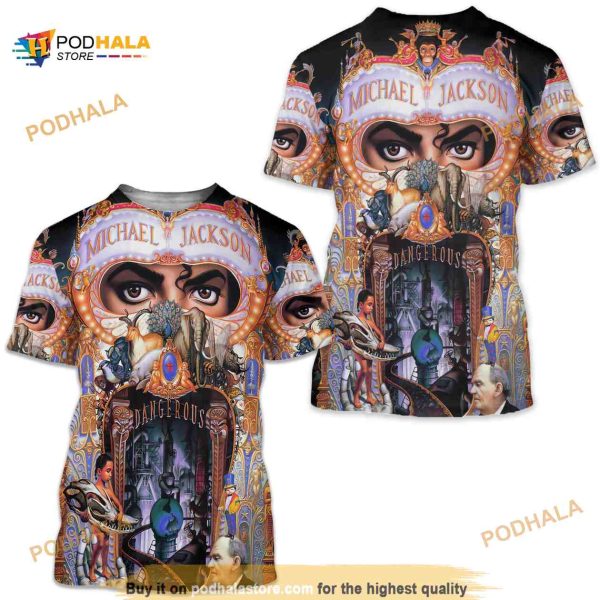 Michael Jackson Tour 3D Shirt