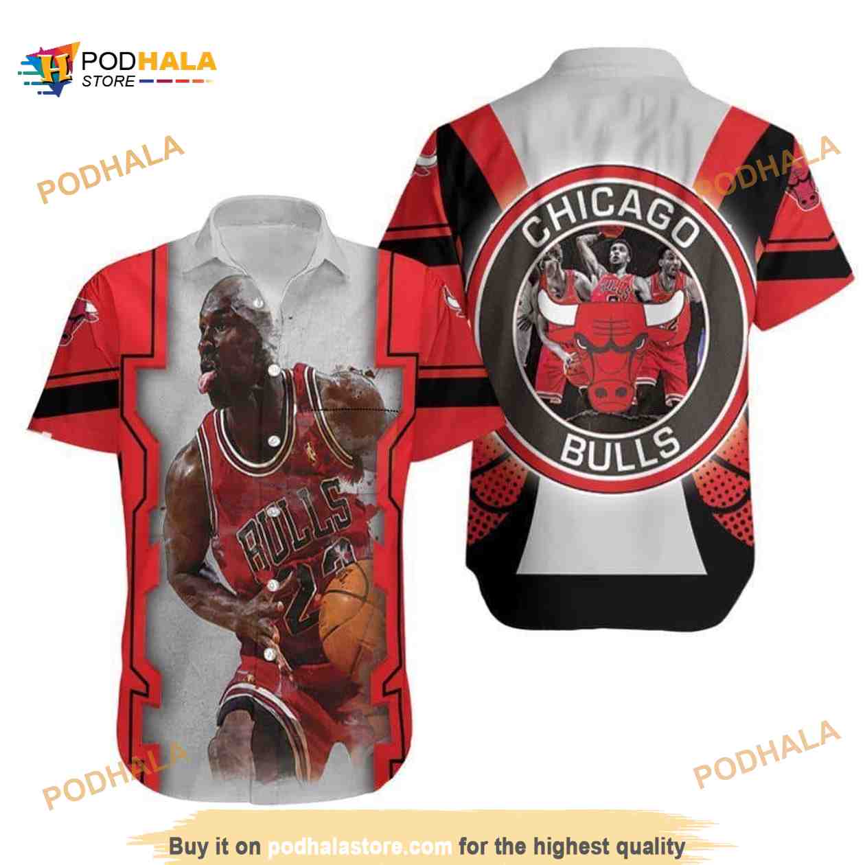 Michael Jordan Chicago Bulls Hawaiian Shirt Good Gift For
