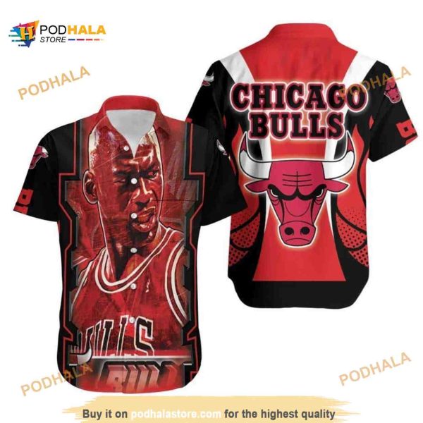 Michael Jordan Chicago Bulls Funny Hawaiian Shirt Good Gift For Basketball Lovers