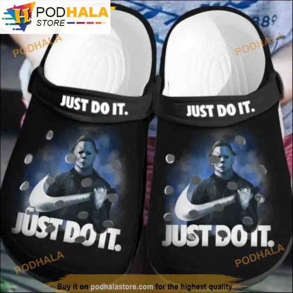 Michael Myers Nike Adults 3D Funny Crocs Clog Shoes