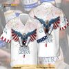 Michelob Ultra Beer Funny Hawaiian Shirt, Bald Eagle Fireworks Aloha Shirt