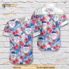 Michelob Ultra Beer Funny Hawaiian Shirt, Hibiscus Flowers And Palm Leaves Aloha Shirt