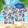 Michelob Ultra Beer Funny Hawaiian Shirt, Tropical Pattern Beach Vacation Gift