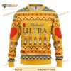 Michelob Ultra Beer Merry Xmas Ugly Christmas Wool Sweater
