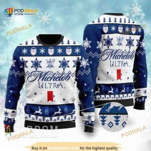 Michelob Ultra Drink Lover Ugly Christmas Wool Sweater