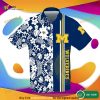Michigan Wolverines Funny Hawaiian Shirt, Tropical Flower Pattern Trendy Summer Gift