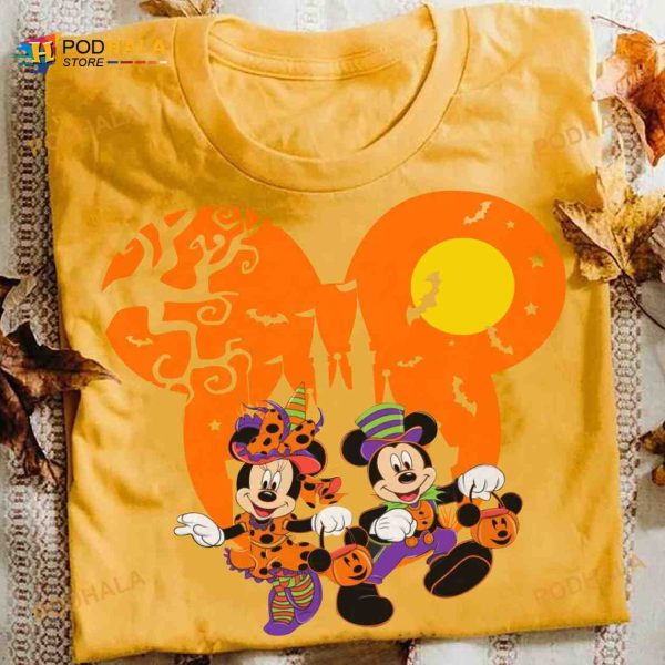 Mickey And Minnie Couples Halloween Shirt, Halloween Gifts