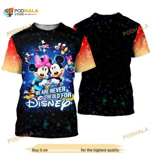 Mickey & Minnie Mouse Quotes Disney Cartoon 3D Shirt