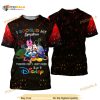 Mickey Minnie Mouse Quotes Red Black Pattern Disney Cartoon 3D Shirt