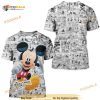 Mickey Mouse Comic Pattern Disney Cartoon Casual 3D Shirt