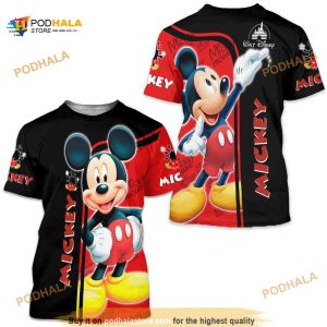 Mickey Mouse Disney Cartoon Casual 3D Shirt