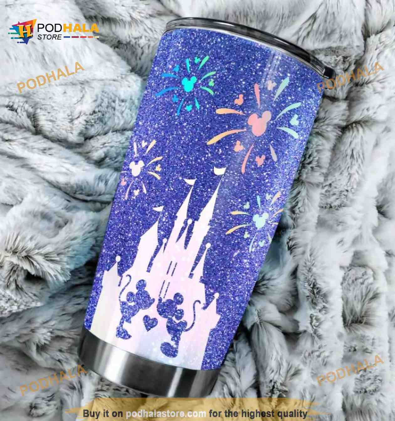 Mickey glitter Disney tumbler  Glitter cups, Glitter tumbler cups