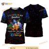Mickey Mouse Fantasia Quotes Blue Pattern Disney Cartoon Casual 3D Shirt
