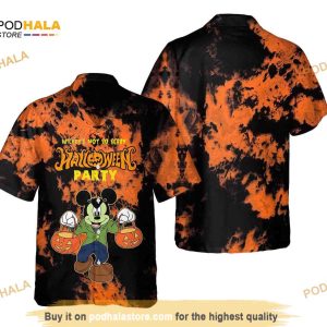 Mickey Mouse Halloween Costume Hawaiian Shirt, Disneyland Horror Aloha Shirt