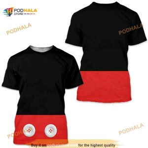 Mickey Mouse Unisex 3D Shirt - Halloween Cosplay Running Costume