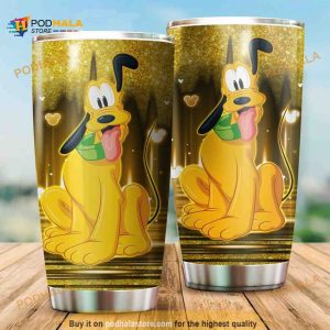Mickey Pluto Disney Gift Travel Coffee Tumbler, Funny Tumbler