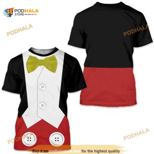 Mickey Tuxedo All Over Print 3D Shirt