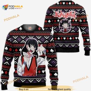 Midari Ikishima Anime Kakegurui Xmas Ugly Christmas Sweater