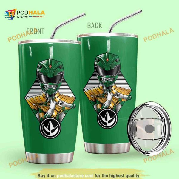 Mighty Morphin Power Rangers Green Ranger Coffee Tumbler, Funny Tumbler