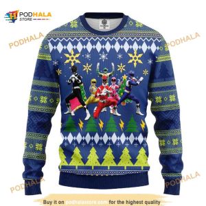 Mighty Morphin Power Rangers Ugly Christmas Sweater