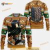 Mikasa Ackerman Anime Attack On Titan Xmas Ugly Christmas Sweater