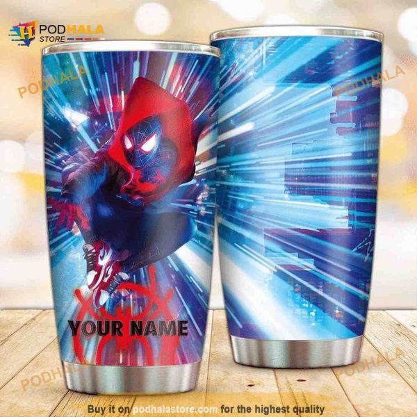 Miles Gonzalo Morales Magic Custom Name Coffee Tumbler, Funny Tumbler