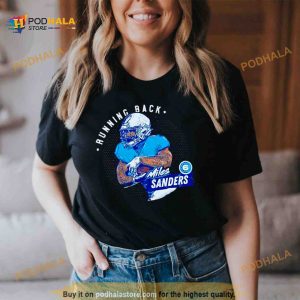 Miles Sanders Carolina Dots Shirt 2
