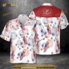 Miller High Life Funny Hawaiian Shirt, American Flag Fireworks Aloha Shirt