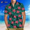 Miller High Life Funny Hawaiian Shirt, Black Aloha Green Palm Leaves Aloha Shirt
