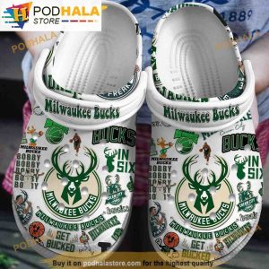 Milwaukee Bucks NBA 3D Funny Crocs Clog Shoes